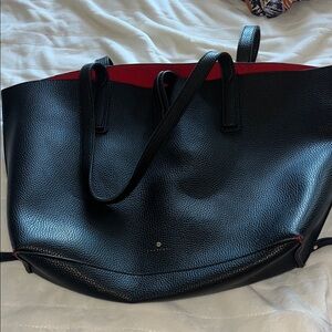 Elegant Black and Red Women's Tote Bag